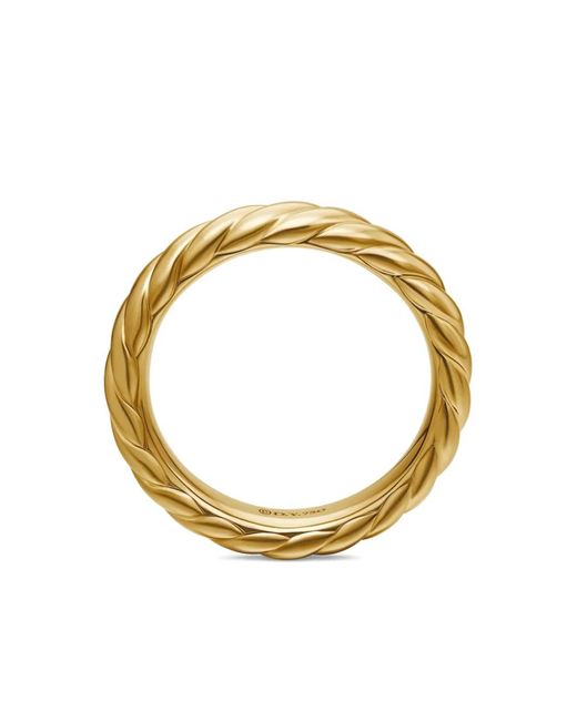 David Yurman Metallic 18Kt Sculpted Cable Band Ring (4.6Mm)