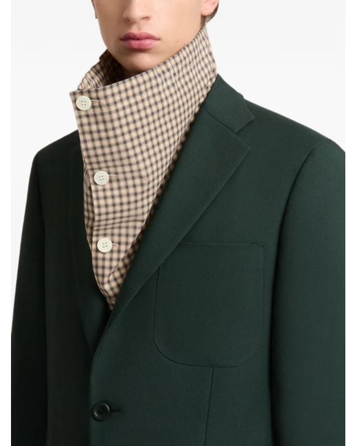 Marni Green Veste En Techno-Tissu Foncé for men