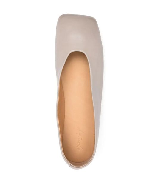 Marsèll Pink Coltellaccio Leather Ballerina Shoes