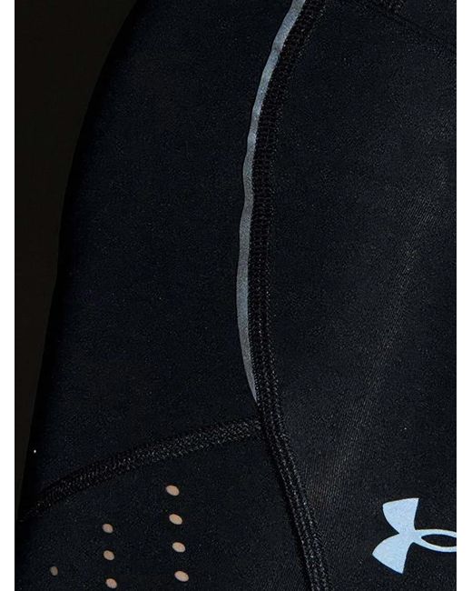 Under Armour Black Speedpocket Logo-Print Perforated Trousers for men