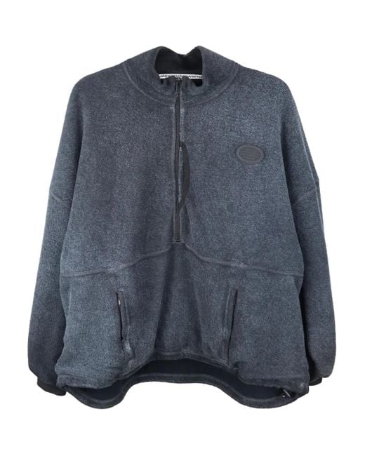 Alexander Wang ハーフジップ スウェットシャツ Blue