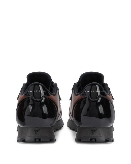 Giuseppe Zanotti Brown Ilde Run Double-Zip Low-Top Sneakers for men