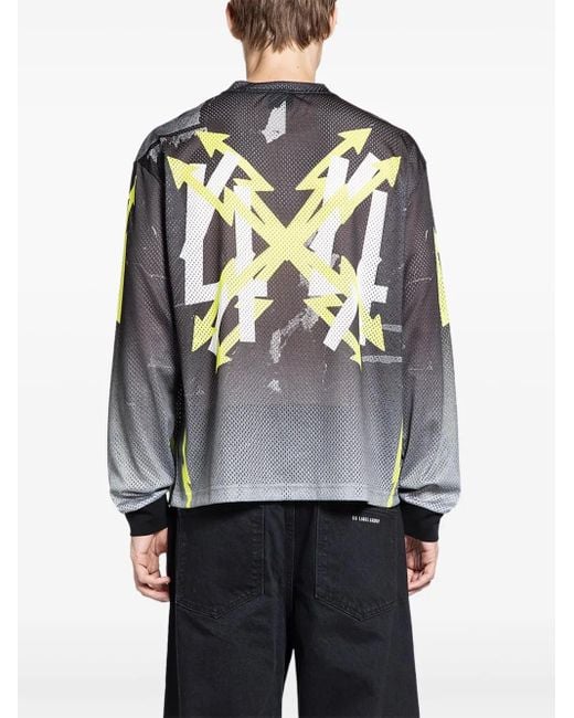 44 Label Group Gray T-Shirt Voltage À Manches Longues