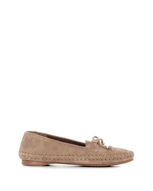 Alexander Hotto Brown Tie-Detail Loafers