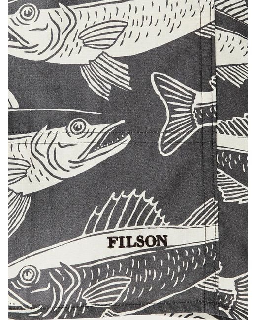 Filson Gray Oxbow Lake Drawstring Shorts for men