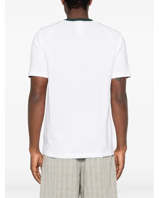 Adidas Black X Fmf Og Logo-Patch Striped T-Shirt for men