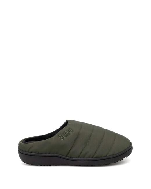 SUBU Green Quilted Slippers