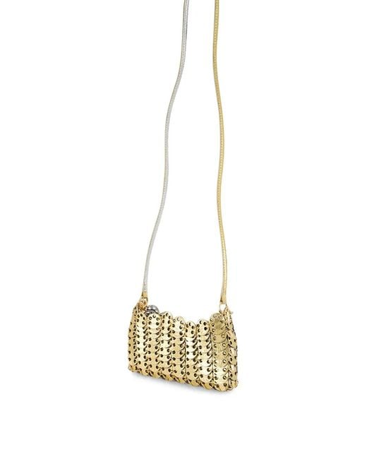 Rabanne White Metallic-Effect Chainmail Shoulder Bag