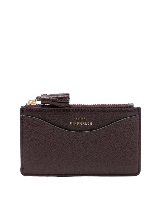 Anya Hindmarch Brown Peeping -Yes Tassel-Detail Wallet