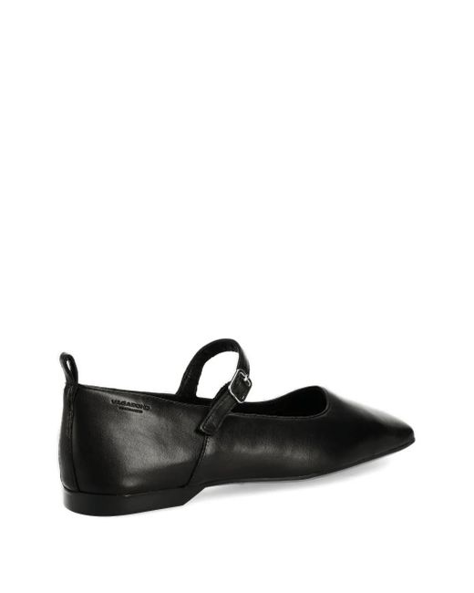 Vagabond Black Ballerines À Bout Carré