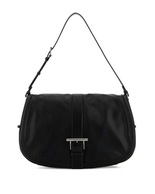 Alexander McQueen Black Large T-Bar Messenger Bag for men