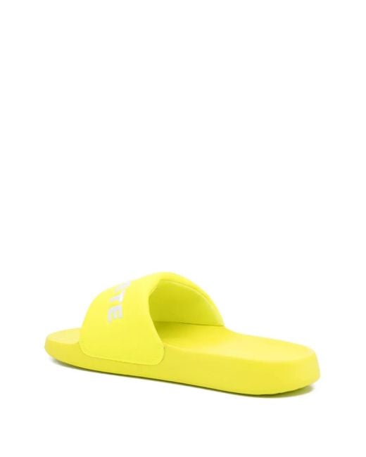 Lacoste Yellow Serve Slides for men