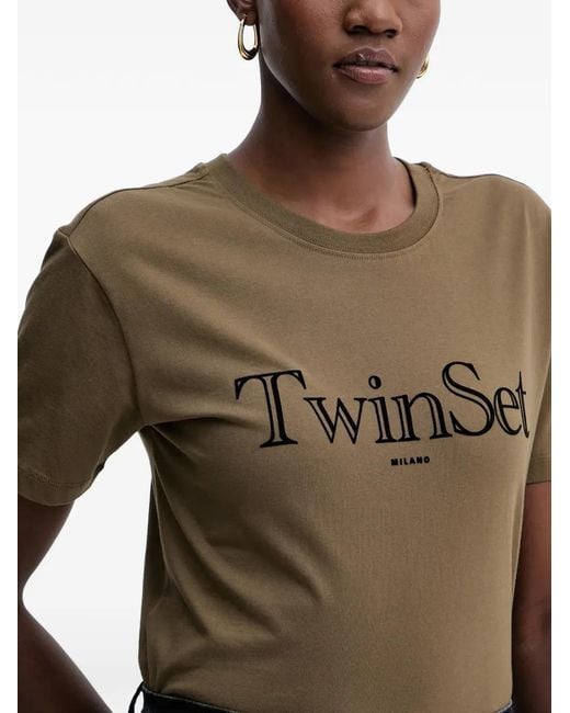 Twinset Black Graphic T-Shirt