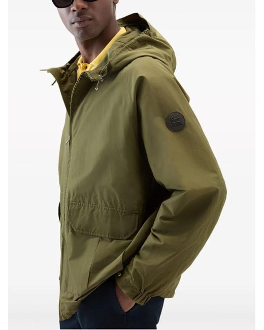 Woolrich Green Cruiser Hooded Jacket for men