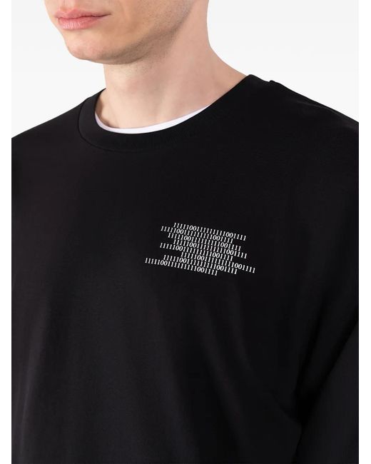 Societe Anonyme Black Binary Long-Sleeves T-Shirt