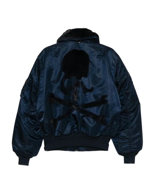 Mastermind Japan Blue Mastermind World X Alpha Industries B-15 Flight Jacket for men