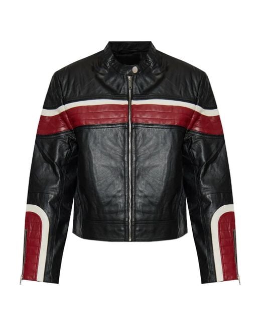 Gestuz Black Rose-Embossed Zip Jacket