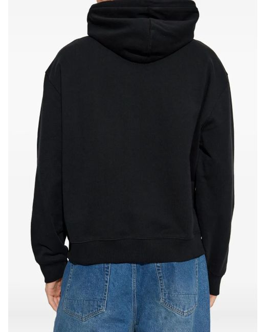 AllSaints Blue Milo Cotton Hoodie for men