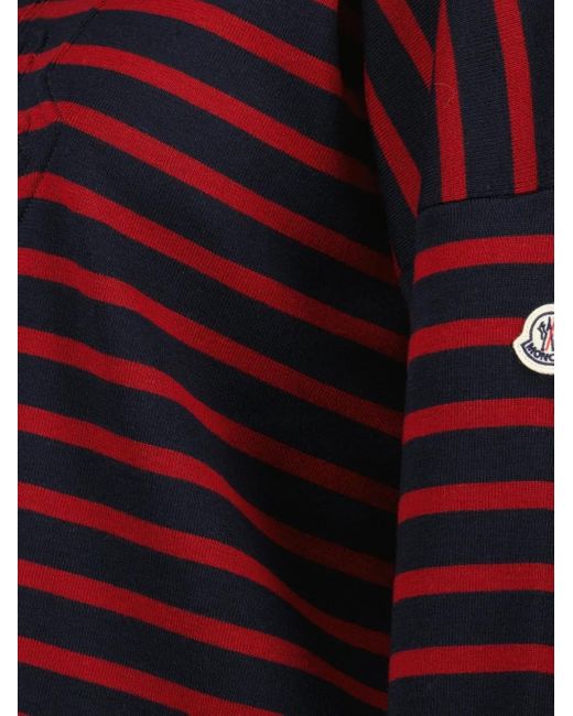 Moncler Red Striped Wool Sweater