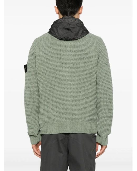 Stone Island Cardigan Mit Kompass-Patch in Green für Herren