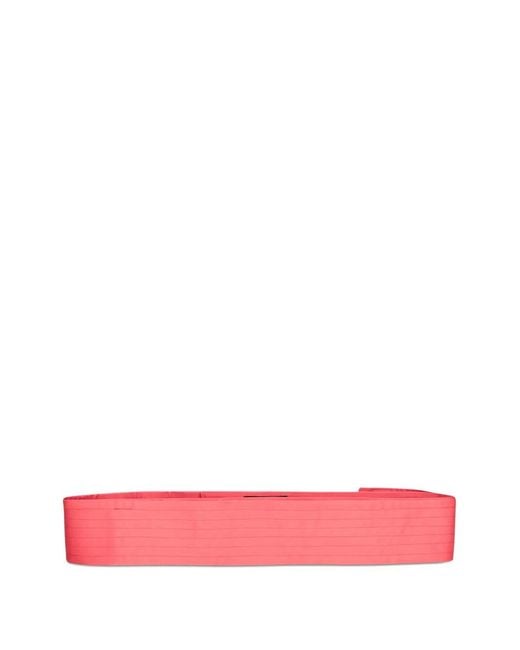 Gianluca Capannolo Pink Ribbed Belt