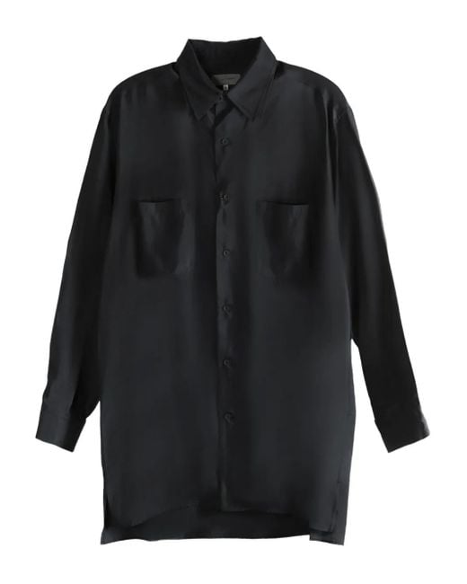 Yohji Yamamoto Black Cotton Shirt for men