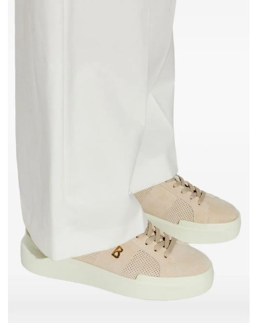 Bogner White Perforated-Detail Sneakers
