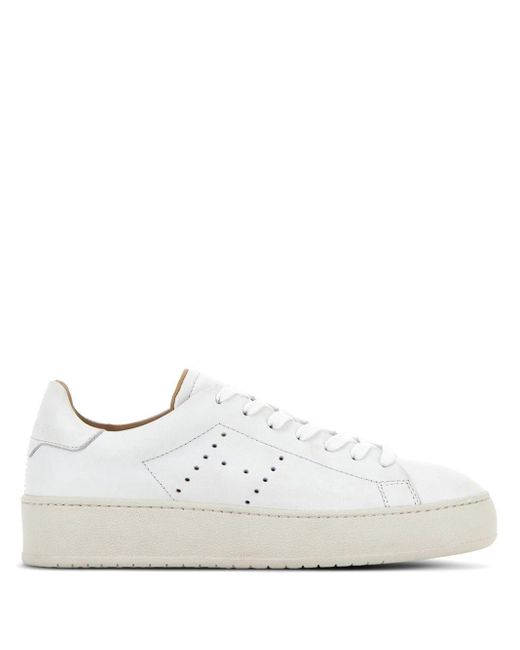 Hogan White H672 Lace-up Leather Sneakers