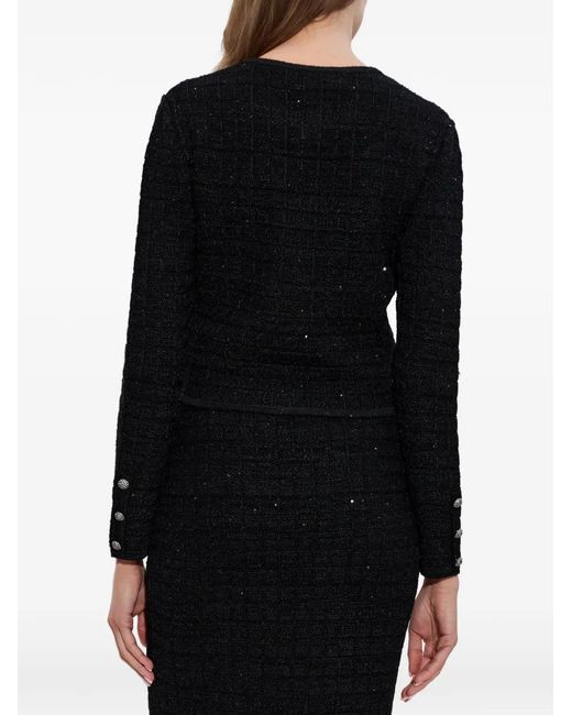 Alessandra Rich Black Buttoned Embellished Jacket
