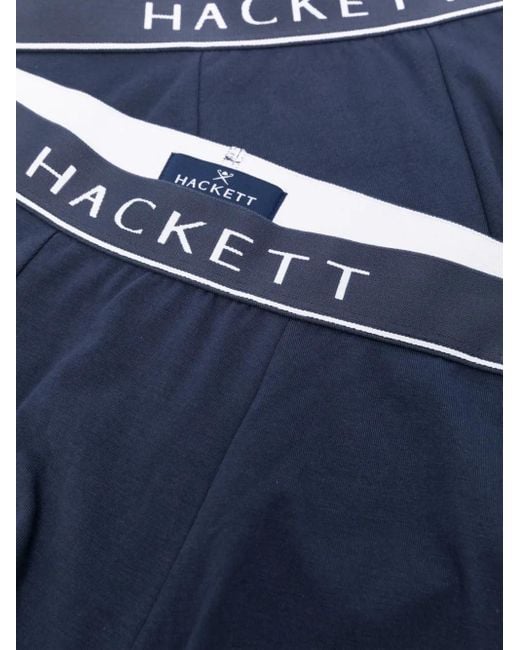 Hackett Drie Slips Met Logoband in het Blue voor heren
