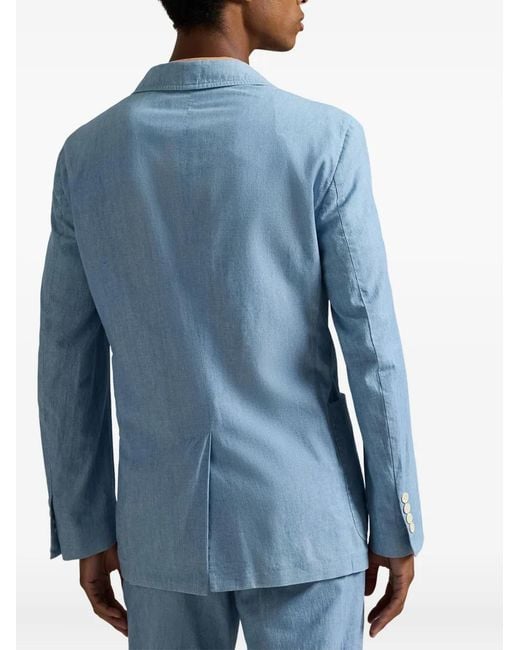 Polo Ralph Lauren Chambray Blazer in het Blue voor heren