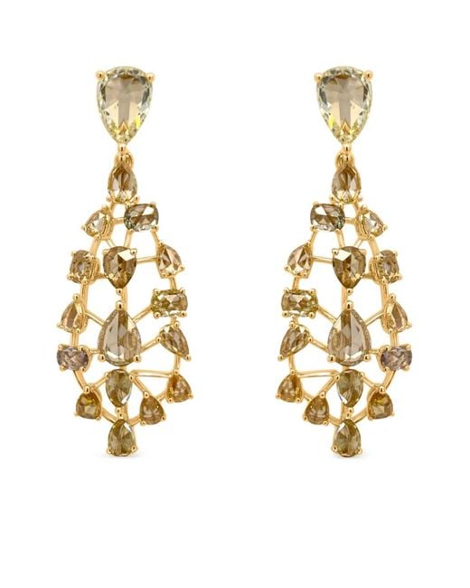 HYT Jewelry Metallic 18K Diamond Earrings