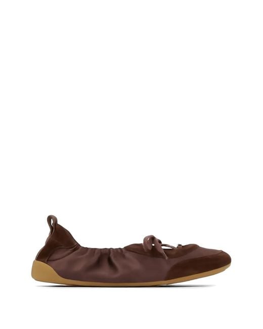 Chloé Brown Kick Ballerina Sneakers