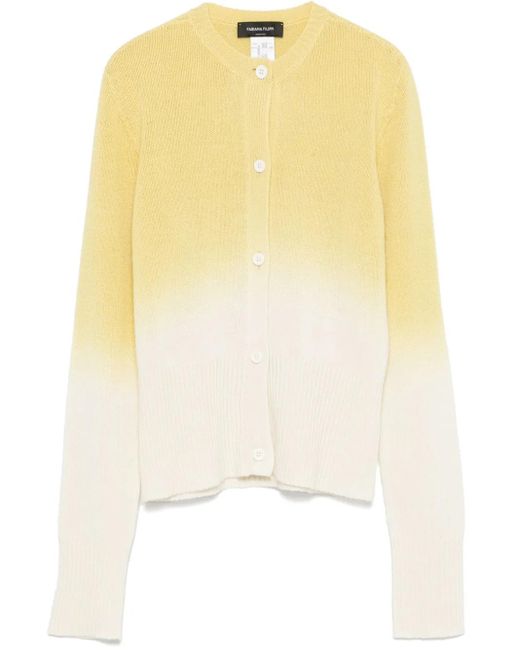 Fabiana Filippi Yellow Faded Cardigan