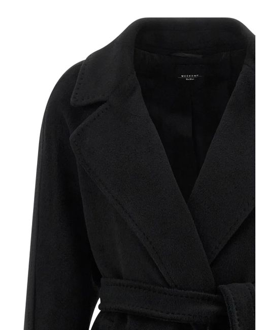 Weekend by Maxmara Black "Tempera" Double Breasted Coat
