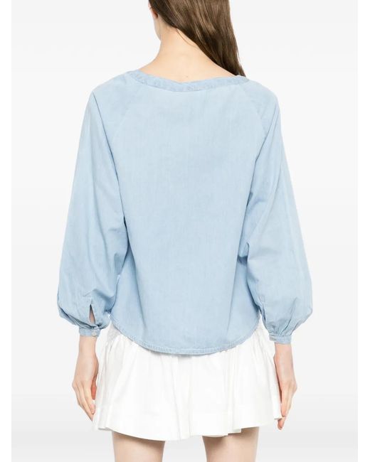 Care By Me Blue Joy Blouse