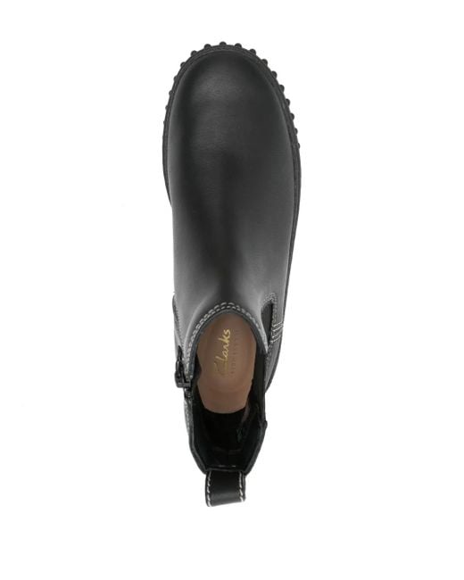 Clarks Black Mayhill Chelsea Boots