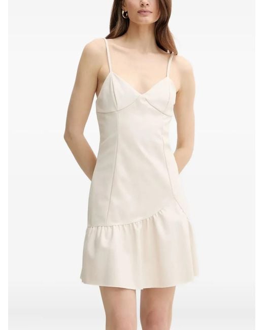 ARMANI EXCHANGE ラッフルヘム ミニドレス White
