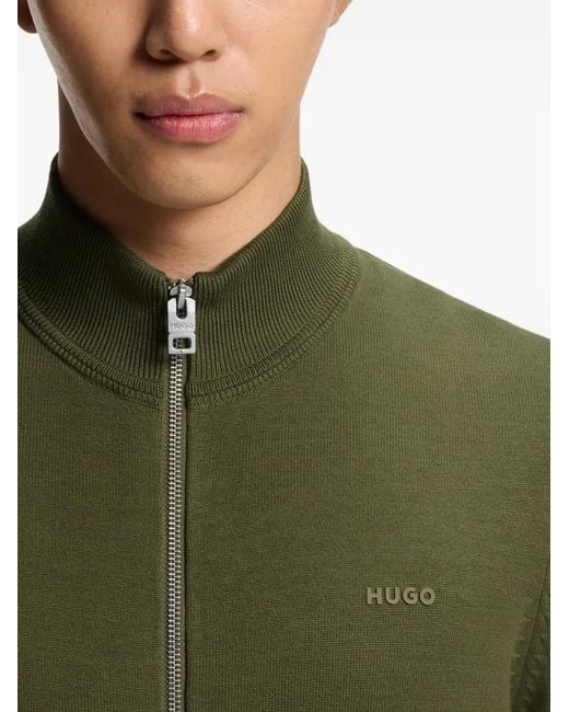 HUGO Green Zip-Up Cotton Jacket for men