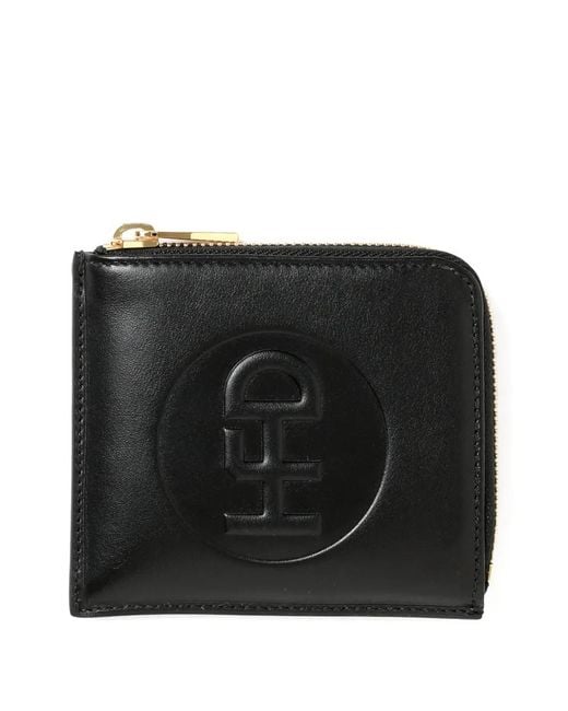 Honey Fucking Dijon Black Logo-Debossed Zip-Fastening Wallet for men