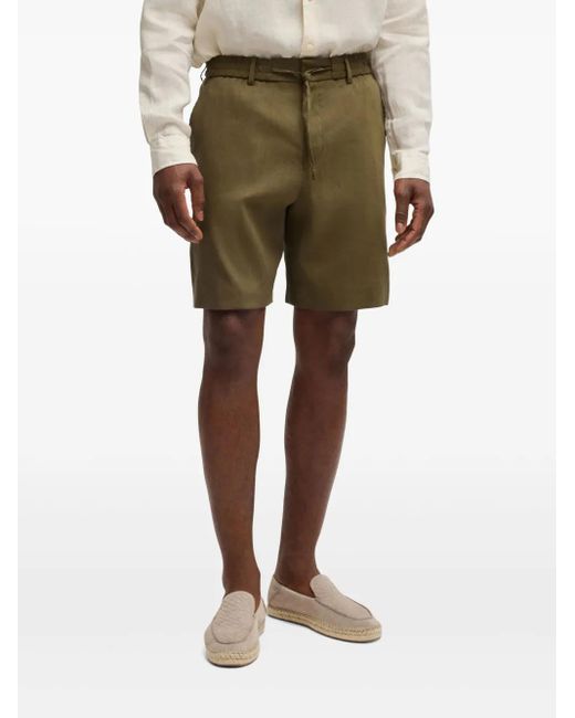 Boss Green Drawstring Bermuda Shorts for men