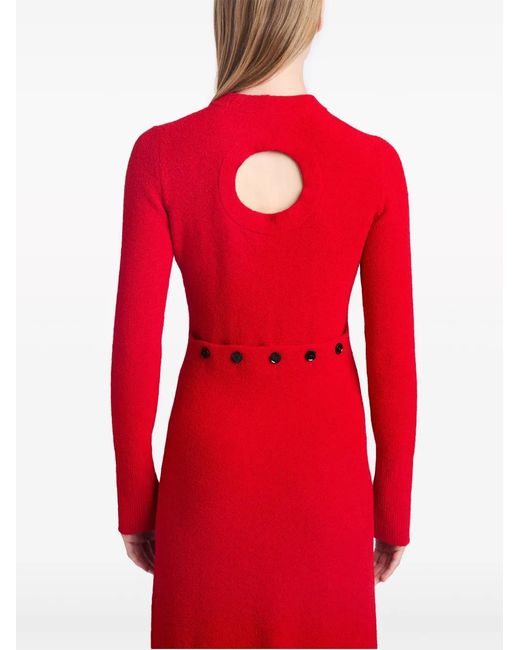 Proenza Schouler Red Lara Knit Dress