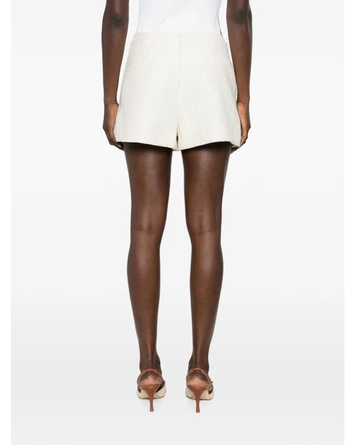 Maje Natural Button-Embellished Tweed Skort