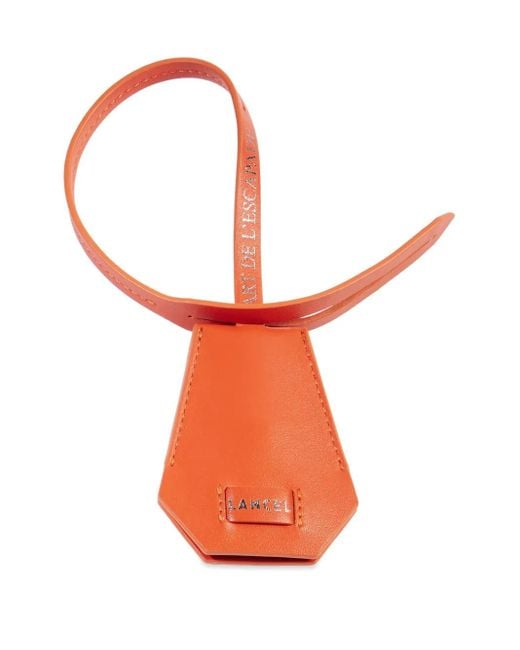 Lancel Orange Escapade Keyring