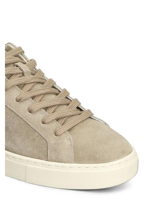 Crime London Natural Suede Low-Top Sneakers for men