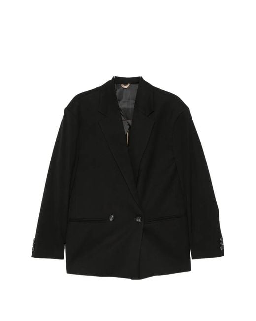 Imperial Black Double-Breasted Jacket for men