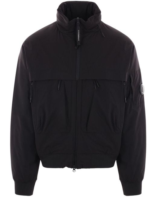 C P Company Black Pro-Tek Bomber Jacket for men