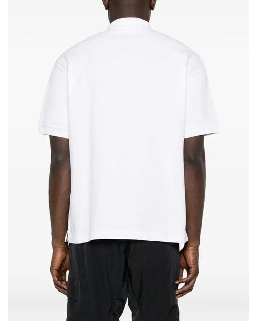 Stone Island メンズ ホワイト ロゴ ポロシャツ 【公式通販】