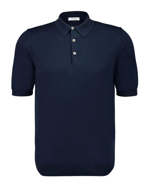 Boglioli Klassisches Poloshirt in Blue für Herren