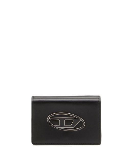 DIESEL Black Logo-print Leather Wallet
